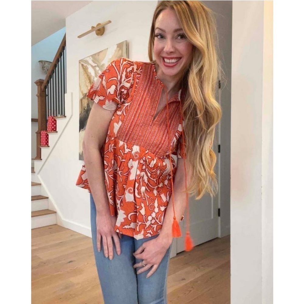 Women's Flutter Short Sleeve Top - Knox
Rose™m Orange Floral M - Picture 4 of 4